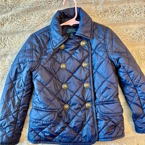 Polo by Ralph Lauren Kids Navy Double-Breasted Puffer Jacket